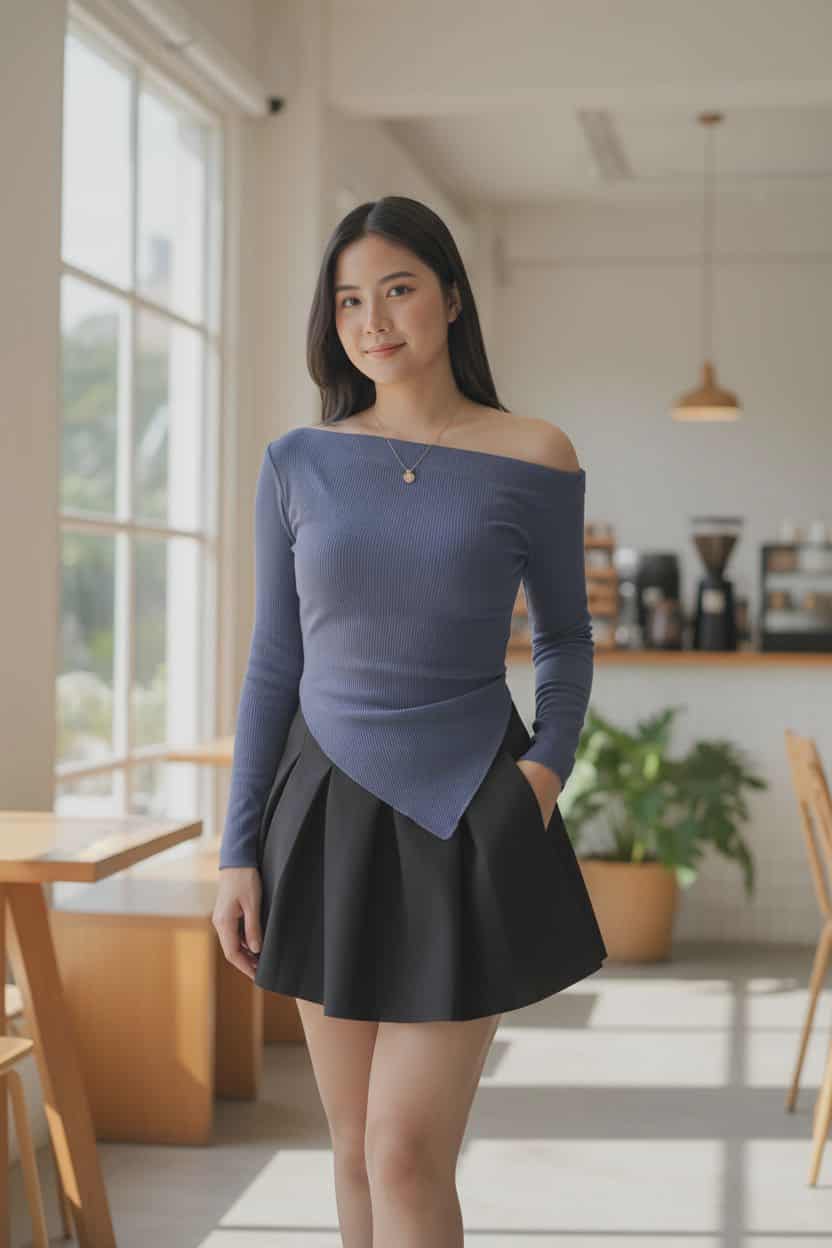 Buy 2 take 1 FREE!! Andrea asymmetrical Shoulder