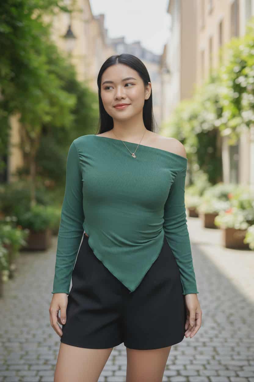 Buy 2 take 1 FREE!! Andrea asymmetrical Shoulder