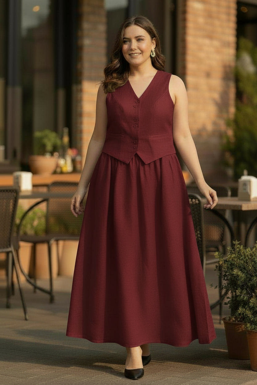 Buy 2 take 1 promo Zandra Terno Coords Vest and Skirt