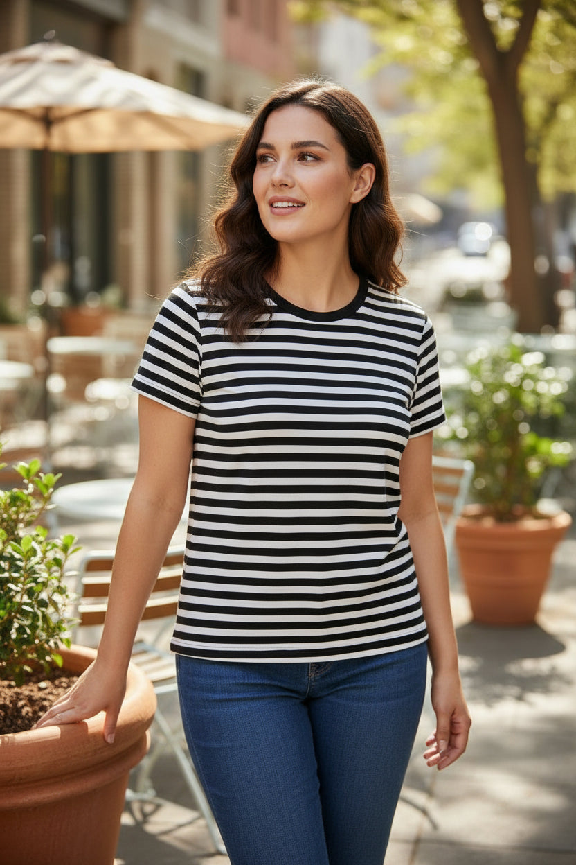 Buy 2 take 1 promo Short Sleeves Stripes Shirt