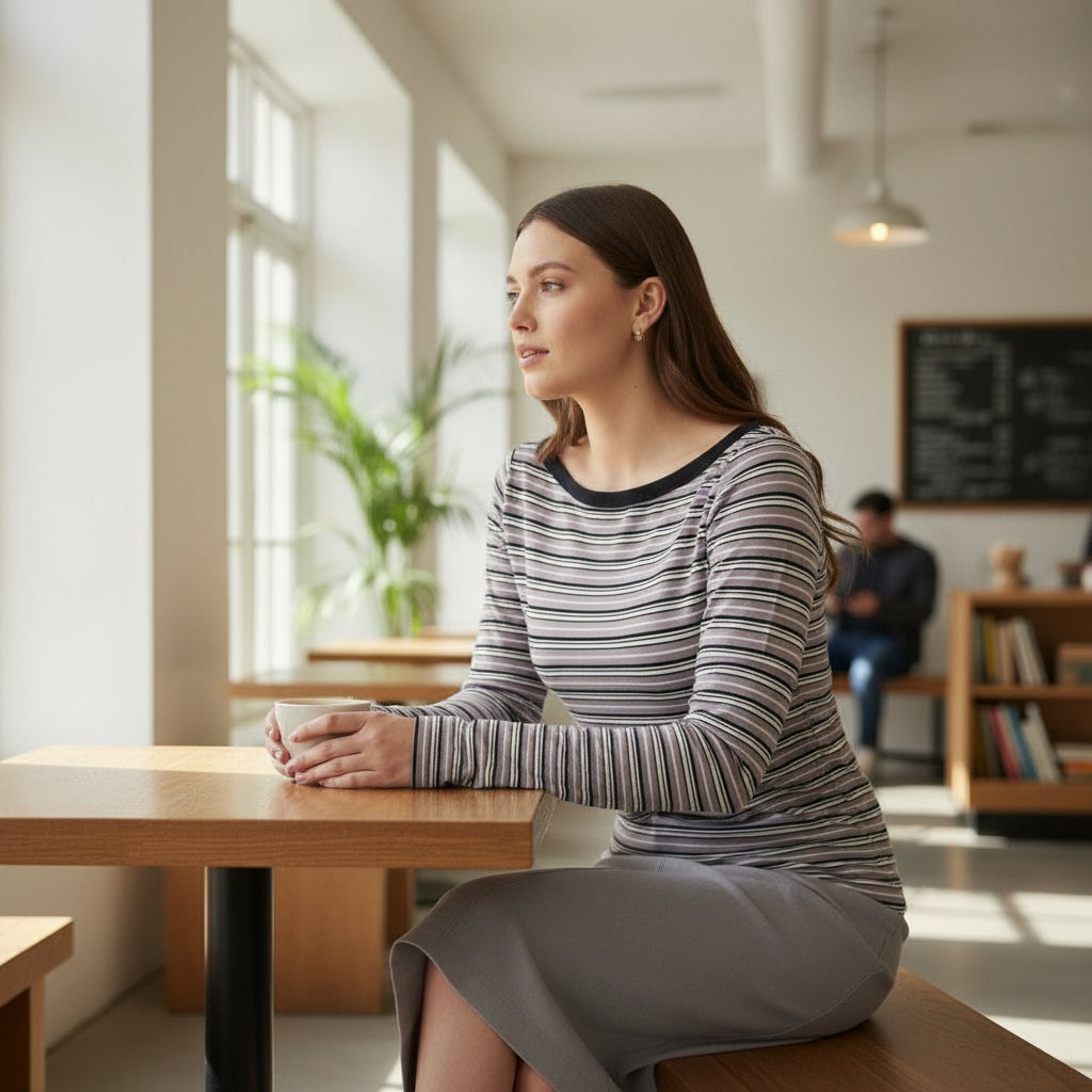 Stripes long Sleeves  For women Buy 2 take 1 promo
