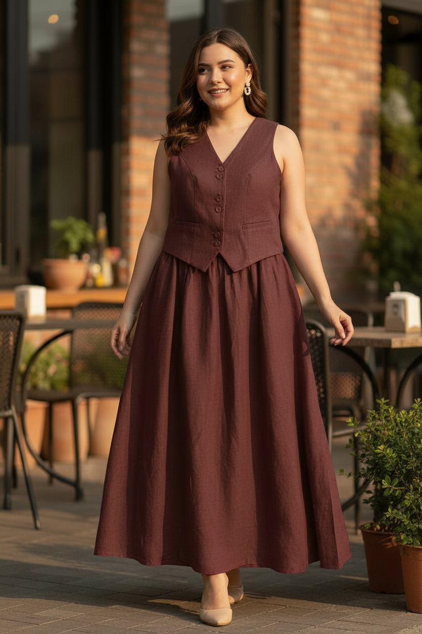 Buy 2 take 1 promo Zandra Terno Coords Vest and Skirt